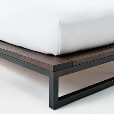 Кровать в стиле Loft NS-782 1230x2100x2200 мм Черный