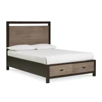 Кровать в стиле Loft NS-794 1230x1500x2000 мм Черный