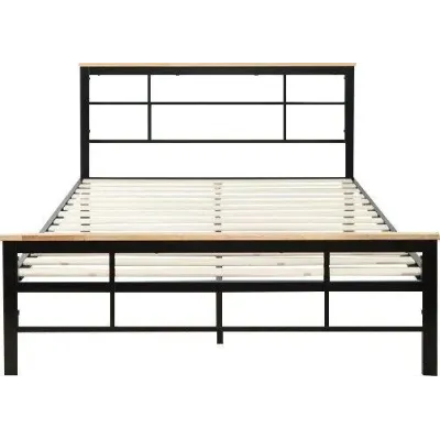 Ліжко у стилі Loft NS-799 930x2000x2100 мм Черный