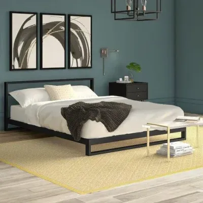 Кровать в стиле Loft NS-803 730x2060x1660 мм Черный