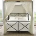 Ліжко в стилі Loft NS-806 2230x1600x2000 мм Черный Ліжко в стилі Loft NS-806 2230x1600x2000 мм Черный