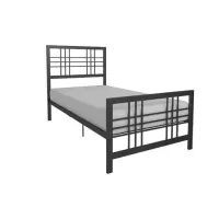 Ліжко в стилі Loft NS-807 1230x980x2000 мм Черный Ліжко в стилі Loft NS-807 1230x980x2000 мм Черный