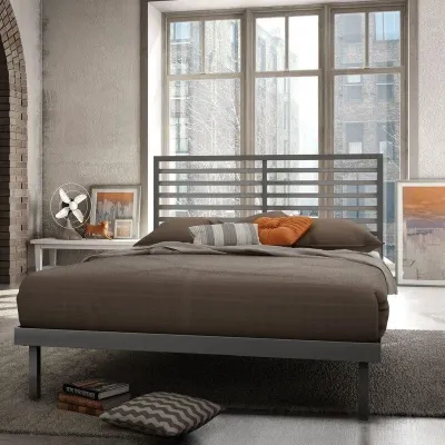 Ліжко в стилі Loft NS-817 1230x1800x2000 мм Серый
