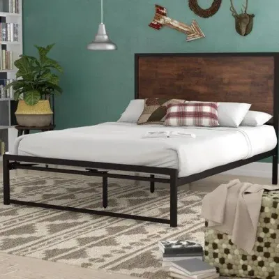 Ліжко в стилі Loft NS-819 1230x1800x2000 мм Черный