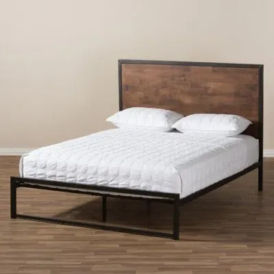 Ліжко в стилі Loft NS-819 1230x1800x2000 мм Черный