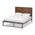 Ліжко в стилі Loft NS-819 1230x1800x2000 мм Черный