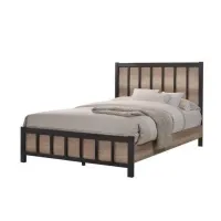 Кровать в стиле Loft NS-820 1130x1800x2000 мм Черный