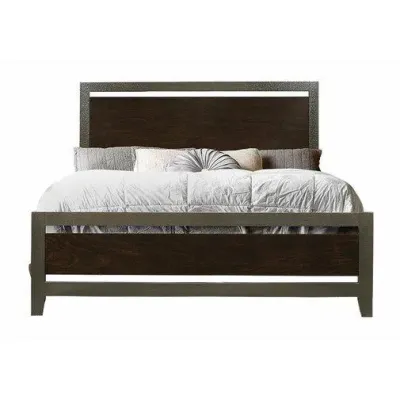 Ліжко в стилі Loft NS-824 1130x1800x2000 мм Серый