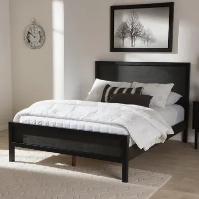 Кровать в стиле Loft NS-827 1130x1800x2000 мм Черный