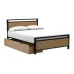 Кровать в стиле Loft NS-828 1130x1600x2000 мм Черный