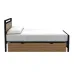 Кровать в стиле Loft NS-828 1130x1600x2000 мм Черный