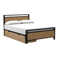 Ліжко в стилі Loft NS-828 1130x1600x2000 мм Черный