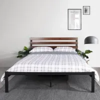 Ліжко в стилі Loft NS-829 1230x1900x2100 мм Черный Ліжко в стилі Loft NS-829 1230x1900x2100 мм Черный