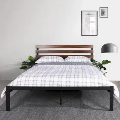 Кровать в стиле Loft NS-829 1230x1900x2100 мм Черный