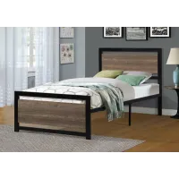 Кровать в стиле Loft NS-831 1130x1200x2000 мм Черный