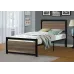 Кровать в стиле Loft NS-831 1130x1200x2000 мм Черный