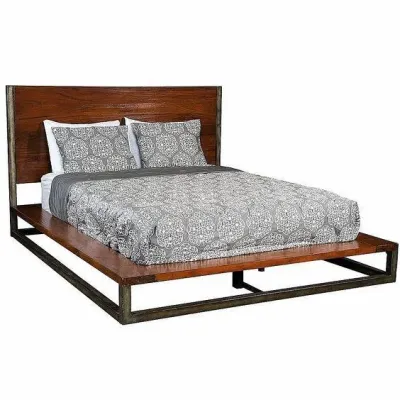 Кровать в стиле Loft NS-847 1130x2100x2100 мм Черный