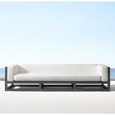 Лаунж диван в стиле Loft NS-877 680x1800x850 мм Черный