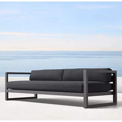 Лаунж диван у стилі Loft NS-878 780x2200x700 мм Черный