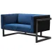 Лаунж диван в стиле Loft NS-890 780x1500x700 мм Черный
