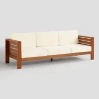 Лаунж диван в стиле Loft NS-914 630x2000x900 мм Коричневый