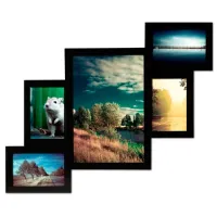 Фотоколлаж Black Rokk на 5 фотографий из дерева Sabefet T-FX30269