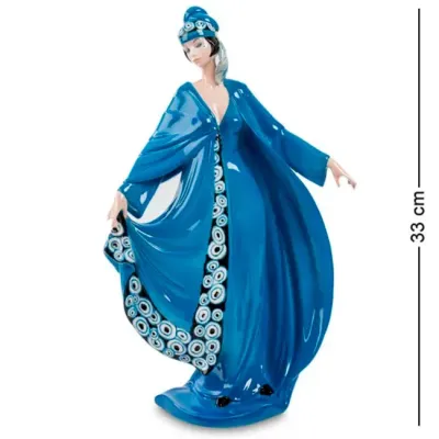 Фарфоровая Статуэтка Дама Blue Pavone AL32008