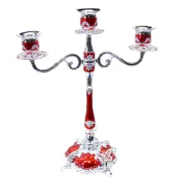 Свічник червоний Fersio Sabefet T-SS32250 Свічник червоний Fersio Sabefet T-SS32250