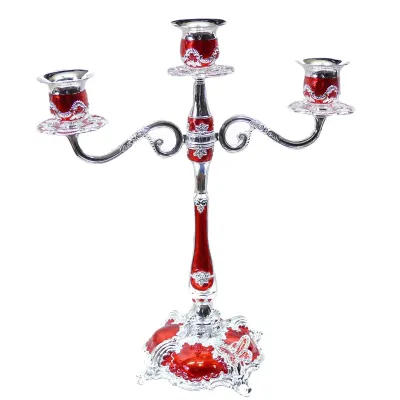 Свічник червоний Fersio Sabefet T-SS32250