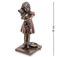 Статуэтка декоративная Девочка с котенком Veronese AL32464 Статуэтка декоративная Девочка с котенком Veronese AL32464
