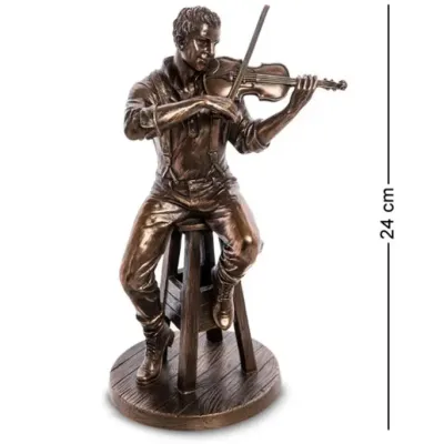 Статуэтка декоративная Скрипач Veronese AL32486