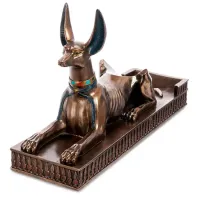 Статуэтка Анубис держатель для бутылки Veronese AL32616 Статуэтка Анубис держатель для бутылки Veronese AL32616
