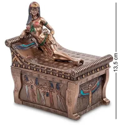 Декоративна шкатулка-Статуетка Цариця Клеопатра Veronese AL32794