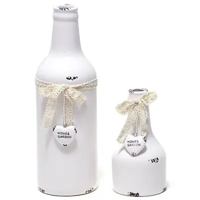 Ваза ceramic настільна Shabby Chic діаметр 8.7 см, висота 26 см Bona DP41665