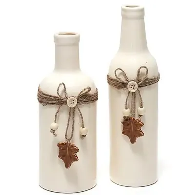 Ваза ceramic настільна Shabby Chic діаметр 8.4 см, висота 26.4 см Bona DP41670