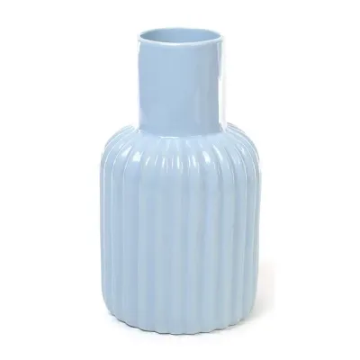 Ваза ceramic настільна Stone Flower 19 см блакитна Bona DP41678
