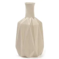 Ваза настільна ceramic Stone Flower 20 см, пісочного кольору Bona DP41690 Ваза настільна ceramic Stone Flower 20 см, пісочного кольору Bona DP41690