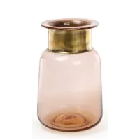 Ваза настільна для квітів Ancient Glass настільна діаметр 13х20 см, янтарне скло Bona DP41694 Ваза настільна для квітів Ancient Glass настільна діаметр 13х20 см, янтарне скло Bona DP41694