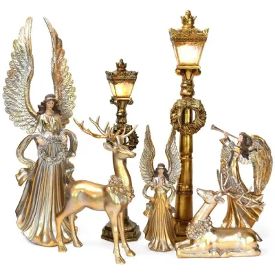 Статуетка Angel з вінком 20х17.3х59.9 см Bona DP42093 Статуетка Angel з вінком 20х17.3х59.9 см Bona DP42093