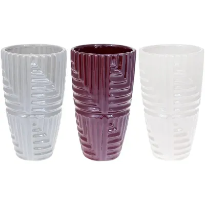 Ваза ceramic Lorenc 22.5см, жемчужный бордовый Bona DP67938 Ваза ceramic Lorenc 22.5см, жемчужный бордовый Bona DP67938