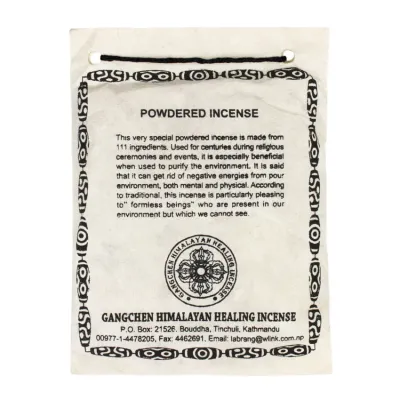 Благовония Gangchen Тибетские Порошковые Санг Himalayan Healing 45 гр 14x10.5 см (26813)