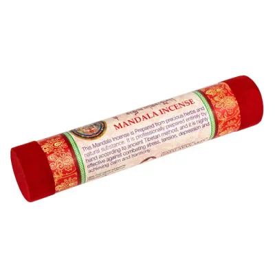 Благовония Тибетские Himalayan Incense Мандала Mandala 20,3х4х4 см Красный (26725)