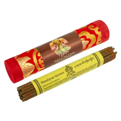 Благовония Тибетские Himalayan Incense Нага Naga Подарочная упаковка 20,3х4х4 см Красный (26727)