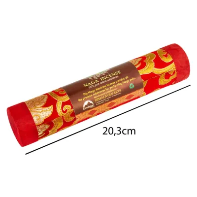Благовония Тибетские Himalayan Incense Нага Naga Подарочная упаковка 20,3х4х4 см Красный (26727)