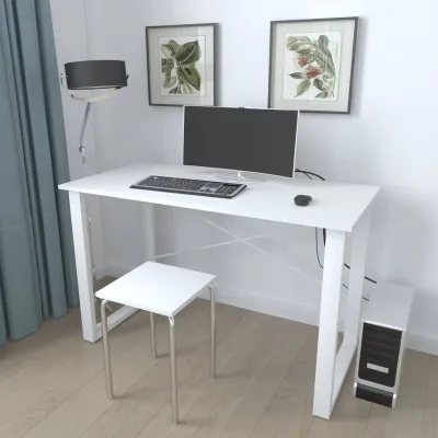 Письмовий стіл Ferrum-decor Драйв 750x1000x600 Білий метал ДСП Білий 16 мм (DRA015) Письмовий стіл Ferrum-decor Драйв 750x1000x600 Білий метал ДСП Білий 16 мм (DRA015)