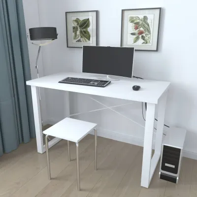 Письмовий стіл Ferrum-decor Драйв 750x1000x600 Білий метал ДСП Білий 32 мм (DRA141) Письмовий стіл Ferrum-decor Драйв 750x1000x600 Білий метал ДСП Білий 32 мм (DRA141)