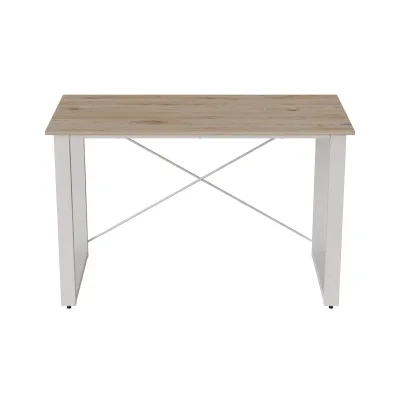 Письмовий стіл Ferrum-decor Драйв 750x1000x600 Білий метал ДСП Дуб Сан-Маріно 32 мм (DRA142)