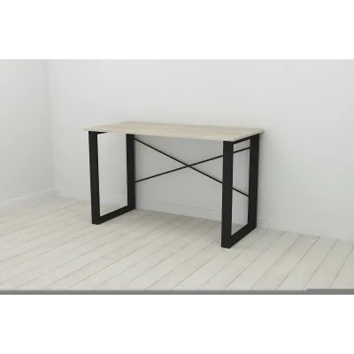 Письмовий стіл Ferrum-decor Драйв 750x1000x700 Чорний метал ДСП Дуб Сонома 16 мм (DRA067)