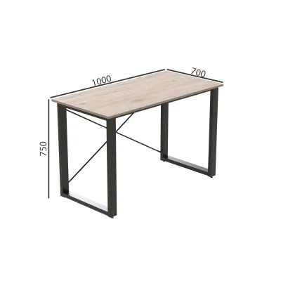 Письменный стол Ferrum-decor Драйв 750x1000x700 Черный металл ДСП Дуб Сан-Марино 32 мм (DRA191)