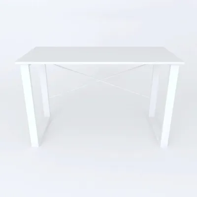 Письмовий стіл Ferrum-decor Драйв 750x1200x600 Білий метал ДСП Білий 16 мм (DRA036)